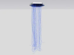 Потолочная светодиодная панель с фиброоптическим душем