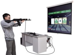 Интерактивный лазерный стрелковый тренажер «Штурмовик-3» (имитация отдачи, одиночные и автоматические выстрелы)